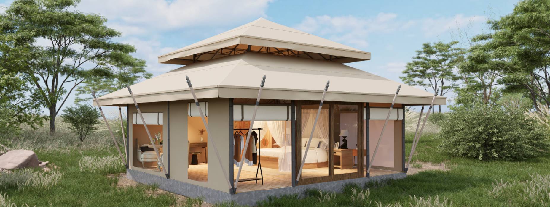 察布查尔锡伯户外野奢帐篷